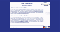 Desktop Screenshot of citytours-serbia.com