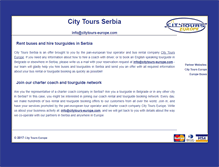 Tablet Screenshot of citytours-serbia.com
